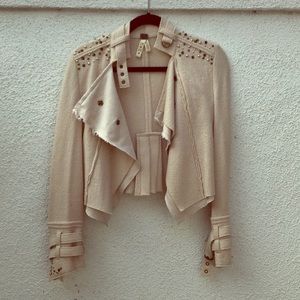 Free People Embellished Military Jacket